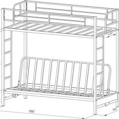 Кровать двухъярусная с диваном "Мадлен-ЯЯ" с ящиками | фото 8