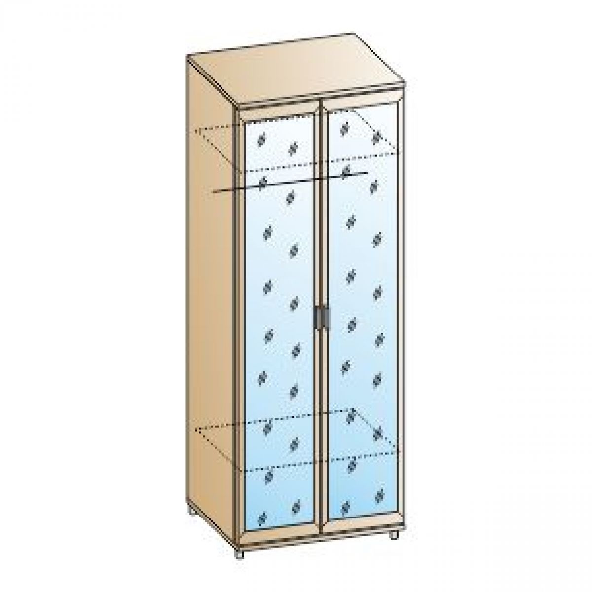 Спальня Мелисса композиция 2 (Гикори Джексон светлый) | фото 2