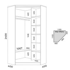 Шкаф-купе ХИТ-У-24-4-88 | фото 3