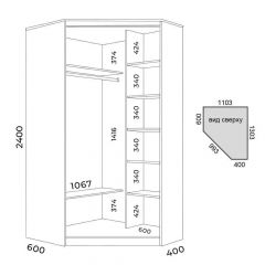 Шкаф-купе ХИТ-У-L-24-64-88 | фото 3