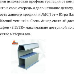 Шкаф-купе 2250 серии SILVER S3+S1+S3Z B22+PL2 (по 2 ящика лев/прав+1штанга+1 полка) профиль «Серебро» | фото 4