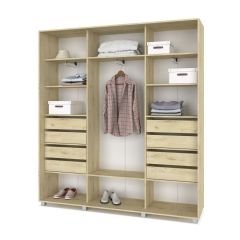 МАРТИН Шкаф-купе с зеркалами Ирландский дуб (2200*450) М423 | фото 4