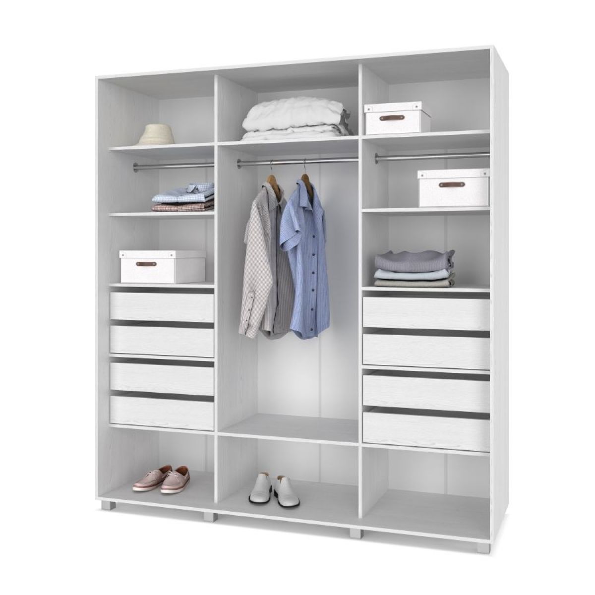 МАРТИН Шкаф-купе с зеркалами Анкор светлый (2000*600) М603 | фото 4