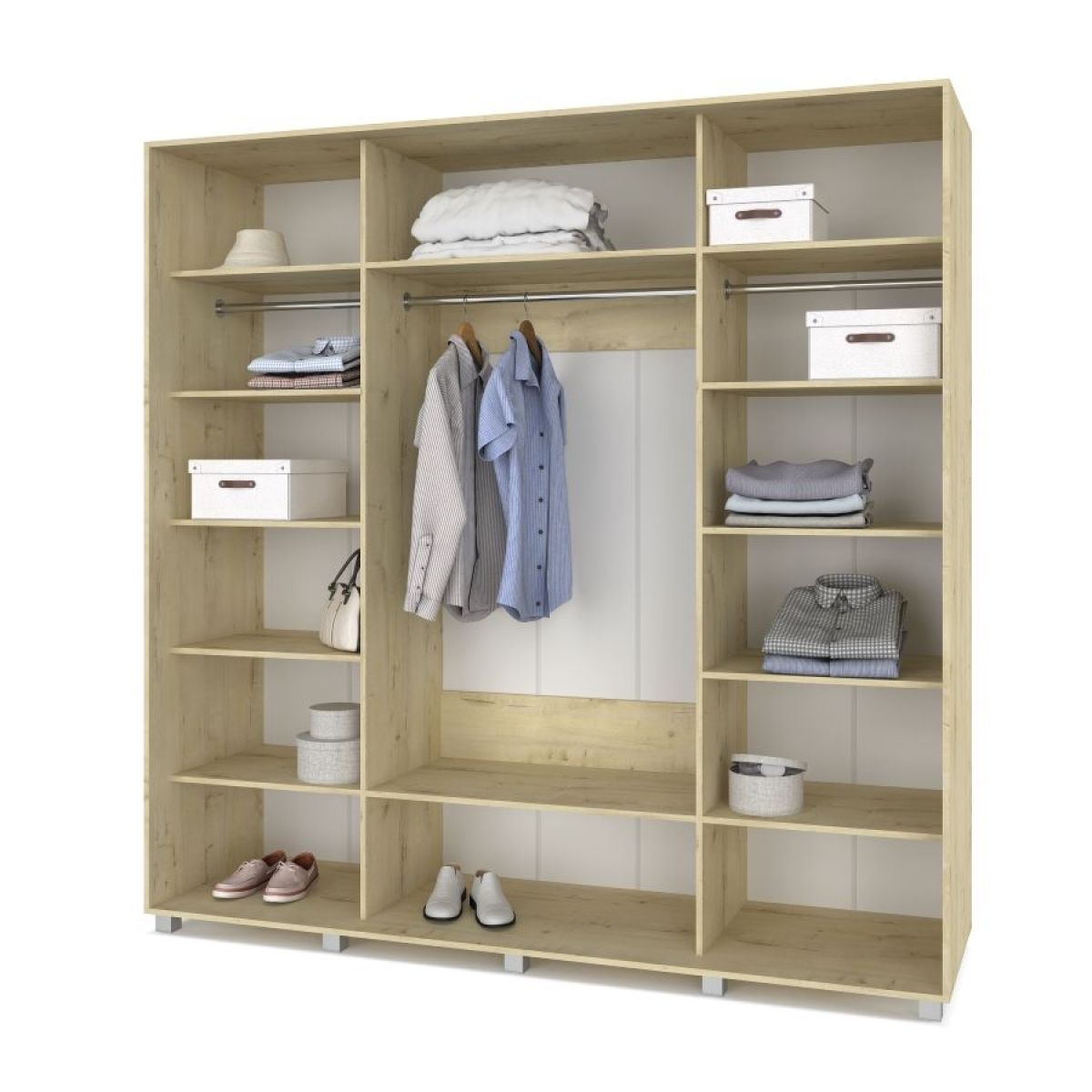 МАРТИН Шкаф-купе с зеркалами Ирландский дуб (2200*600) М623 | фото 2