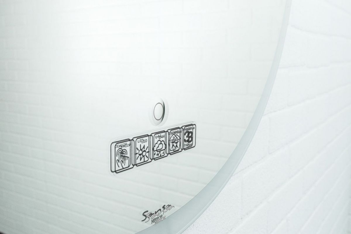 Зеркало Moon 72 white с подсветкой Sansa (SMo1046Z) | фото 4