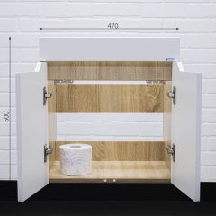 Тумба под умывальник "Енисей 50" Мечта без ящика подвесная Дуб сонома АЙСБЕРГ (DM2315T) | фото 8