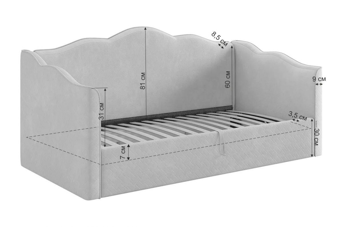 ЛЕЯ Кровать с ПМ 900 (Софа) | фото 3