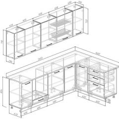 Кухонный гарнитур Антик 2600*1600 (Стол. 26мм) | фото 2