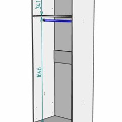 Шкаф Linnea MHR-2 2050х800х510 (Белый-М 11.1.1) | фото 3