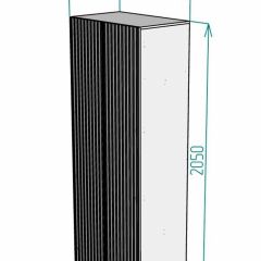 Шкаф Linnea MHR-2-3 2050х800х510 (Белый-М 11.1.2) | фото 2