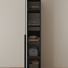 Шкаф Linnea MHR-1-2 2050х400х510 (Графит-М 11.1.25) | фото 4