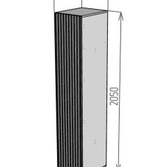 Шкаф Linnea MHR-1-2 2050х400х510 (ДВ-М 11.1.25) | фото 2